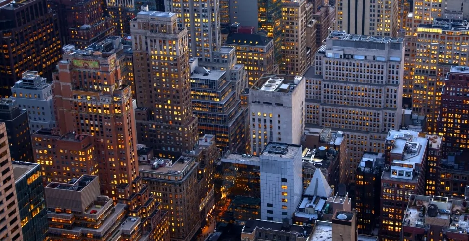 City from overhead